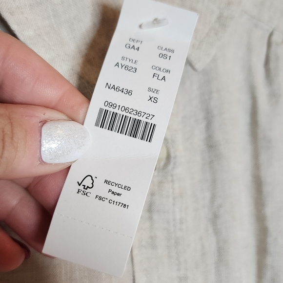 NWT J. Crew Linen Baird McNutt Relaxed-fit Short-sleeve Button Shirt Dress XS - Picture 12 of 15